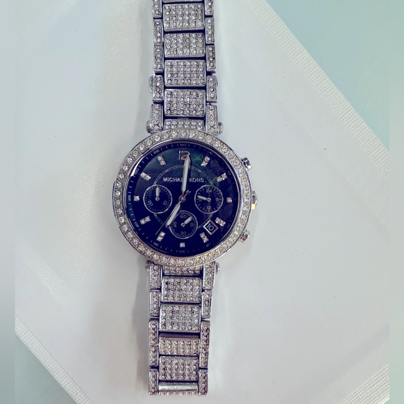 Michael Kors Parker Glitz Watch MK5707 new battery in box - Picture 4 of 10